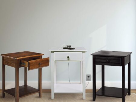 Warm Brown Bedside Table